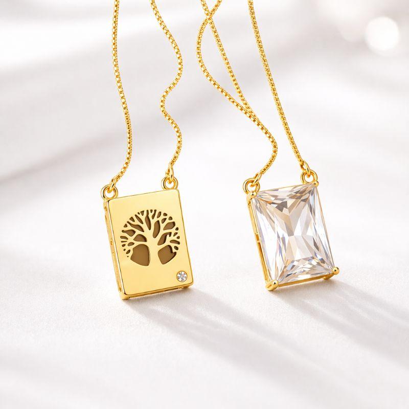 ESCAPULARIO ARVORE DA VIDA COM ZIRCONIA