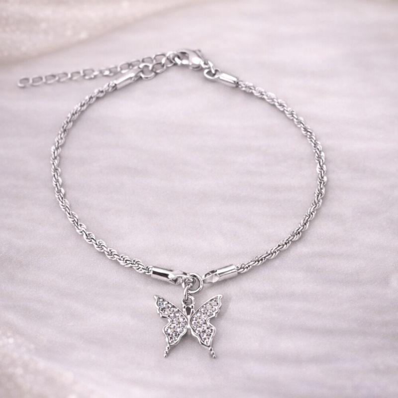 PULSEIRA BORBOLETA CRAVEJADA