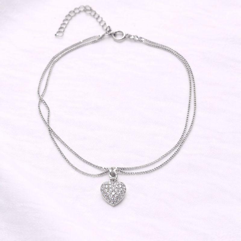 TORNOZELEIRA CORACAO CRAVEJADO