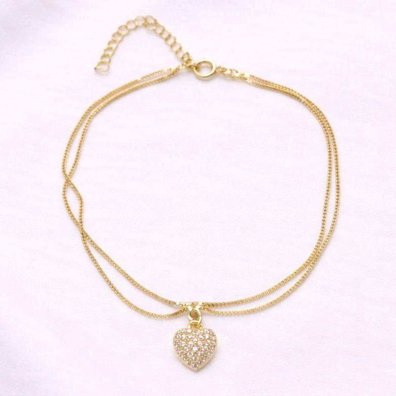 TORNOZELEIRA CORACAO CRAVEJADO