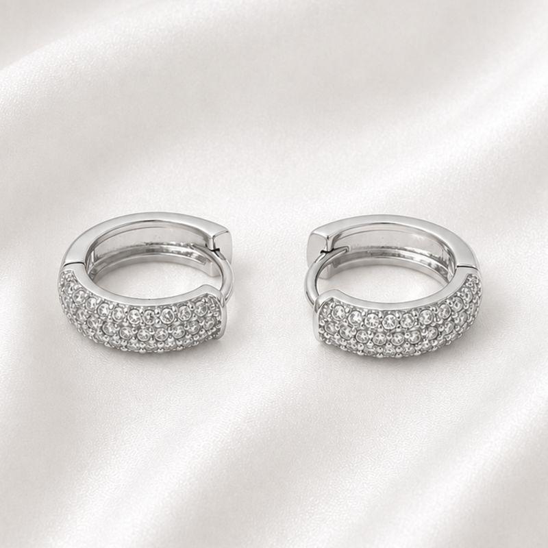 ARGOLA 3 FILEIRAS ZIRCONIA