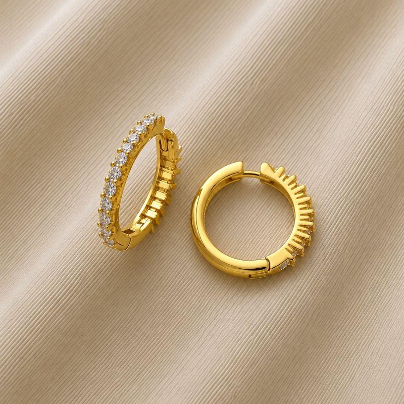 ARGOLA COROA COM ZIRCONIAS