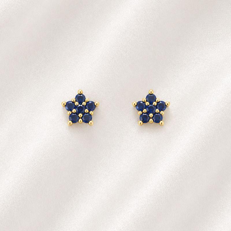 BRINCO FLOR AZUL