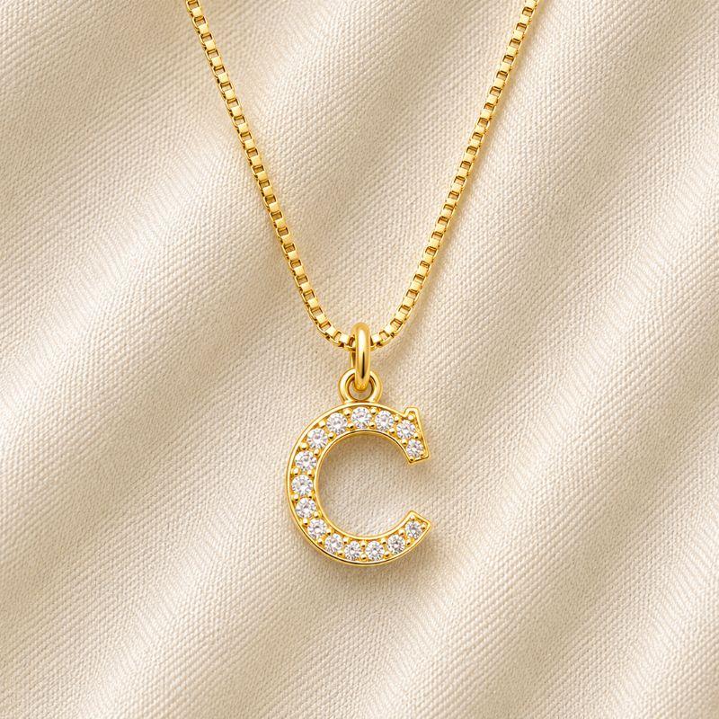 COLAR LETRA ZIRCONIA C