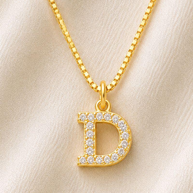 COLAR LETRA ZIRCONIA D