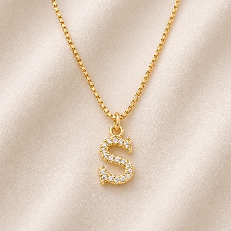 COLAR LETRA ZIRCONIA S
