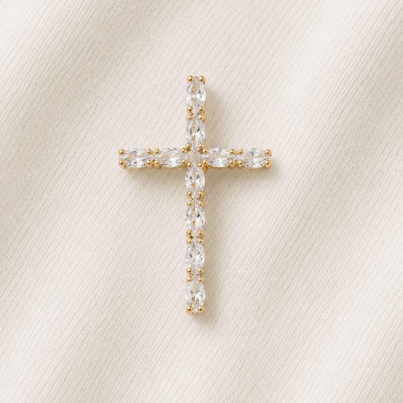 PINGENTE CRUZ ZIRCONIA