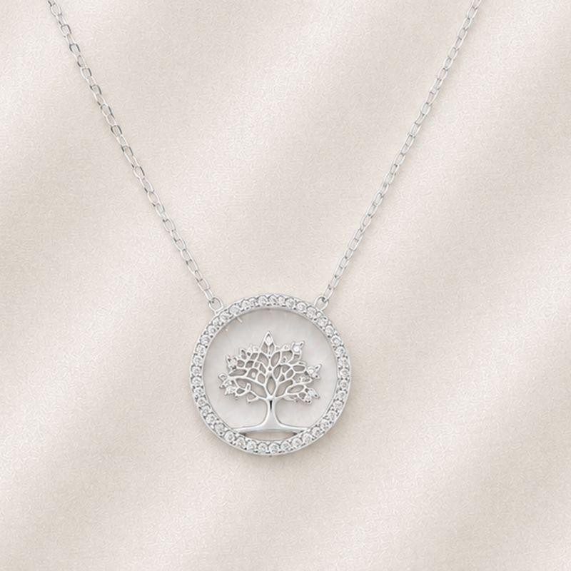 COLAR CIRCULO CRAVEJADO COM ARVORE
