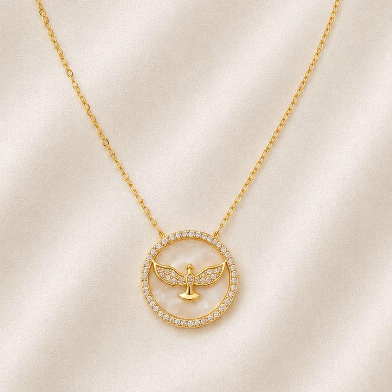 COLAR ESPIRITO SANTO COM ZIRCONIAS