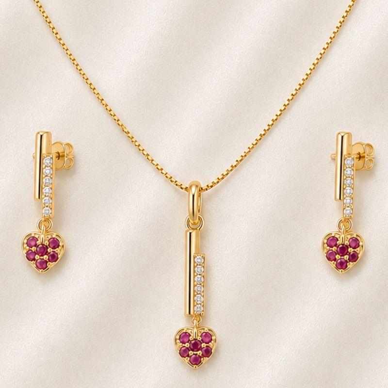 CONJUNTO BARRA CRAVEJADA COM CORACAO