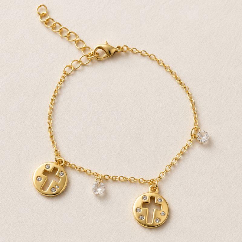 PULSEIRA CRUZ COM ZIRCONIAS