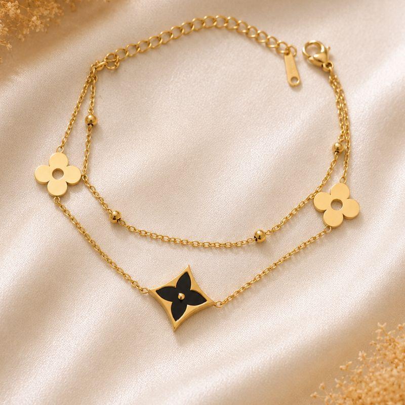PULSEIRA DUPLA ESTRELA PRETA