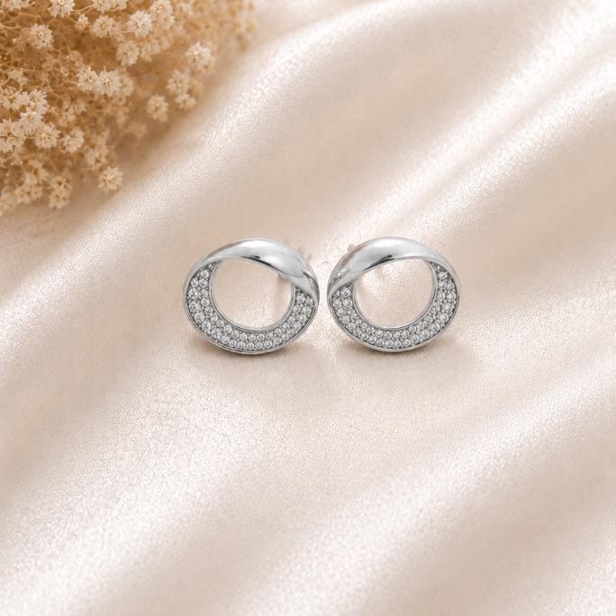 BRINCO CIRCULAR LISO E ZIRCONIA