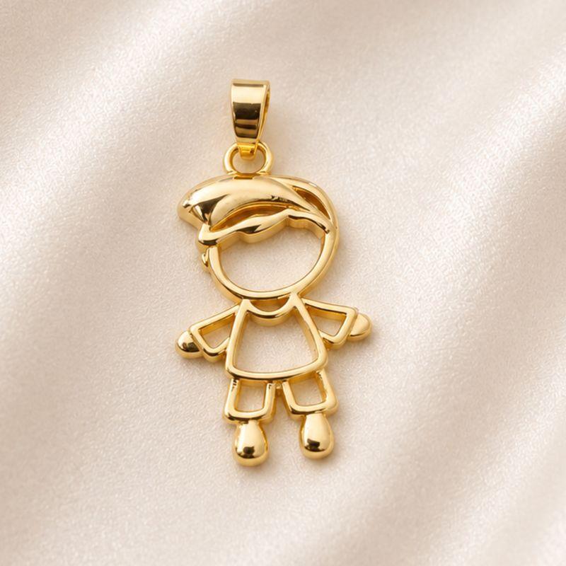 PINGENTE MENINO CABELO