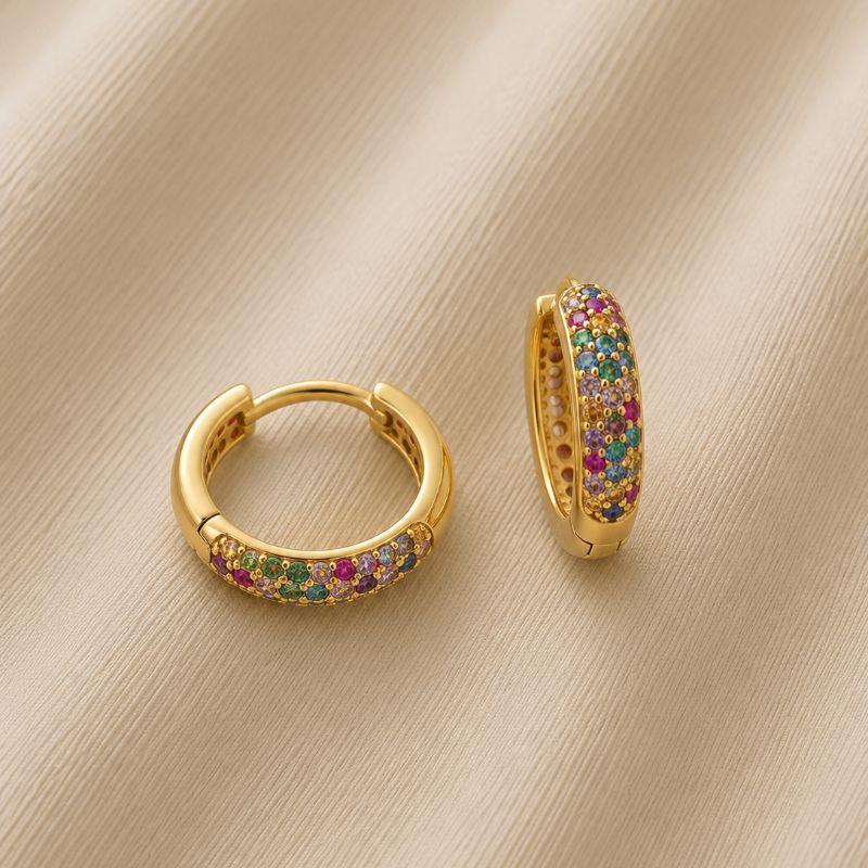 ARGOLA PEDRAS COLORIDAS