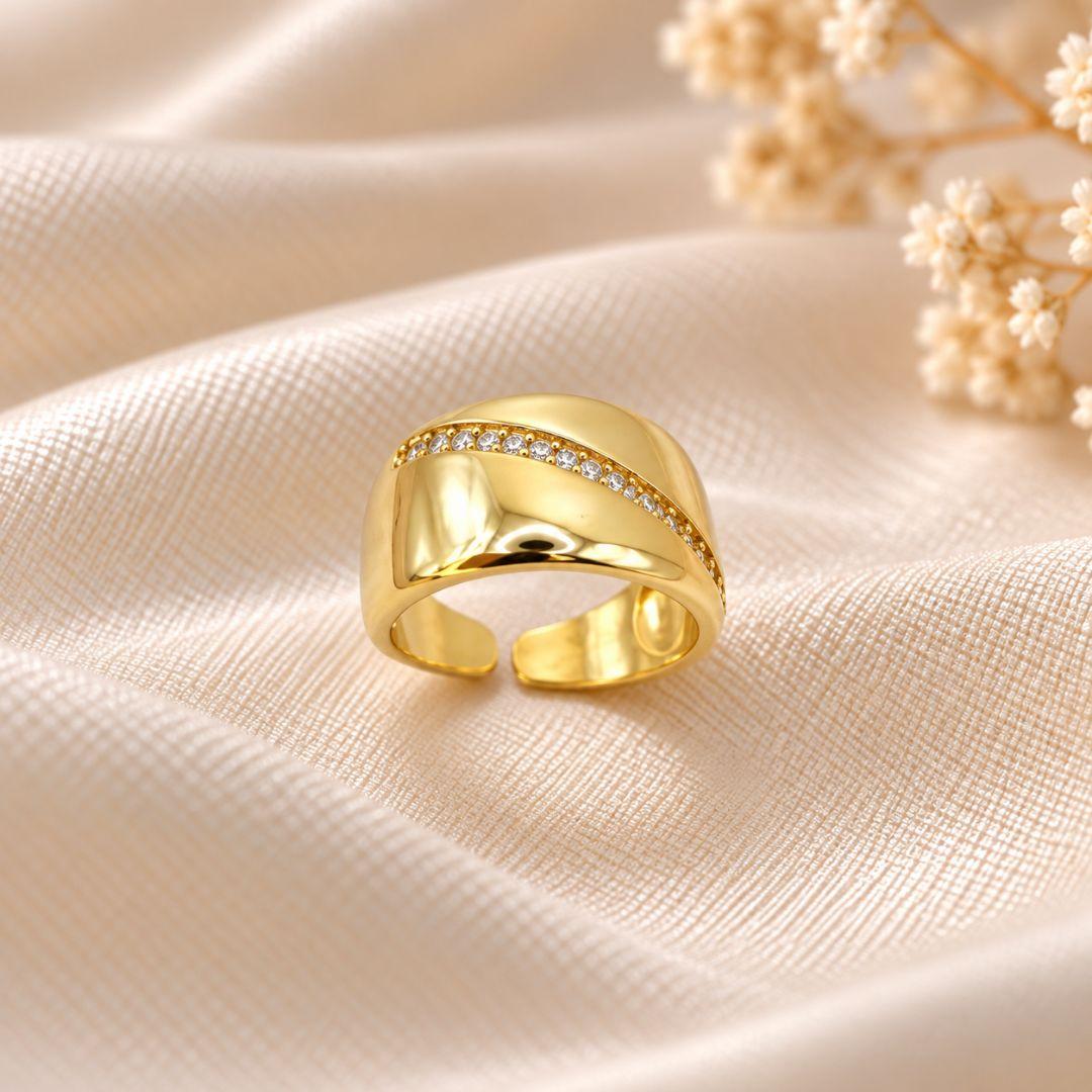 ANEL  AJUSTAVEL LINHA DE ZIRCONIA