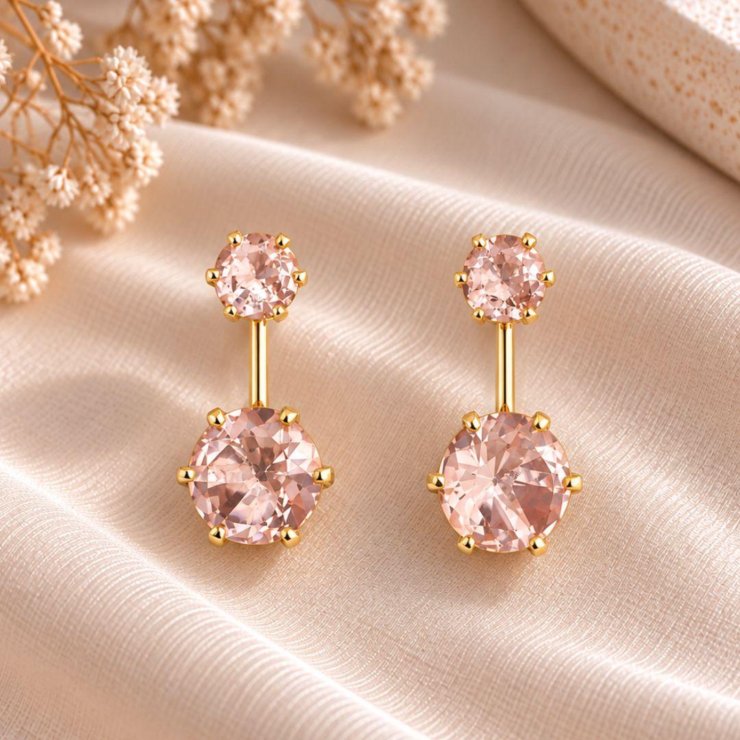 BRINCO ZIRCONIAS ROSAS