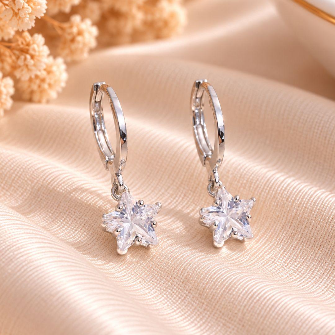 ARGOLA PENDULO ESTRELA 8MM