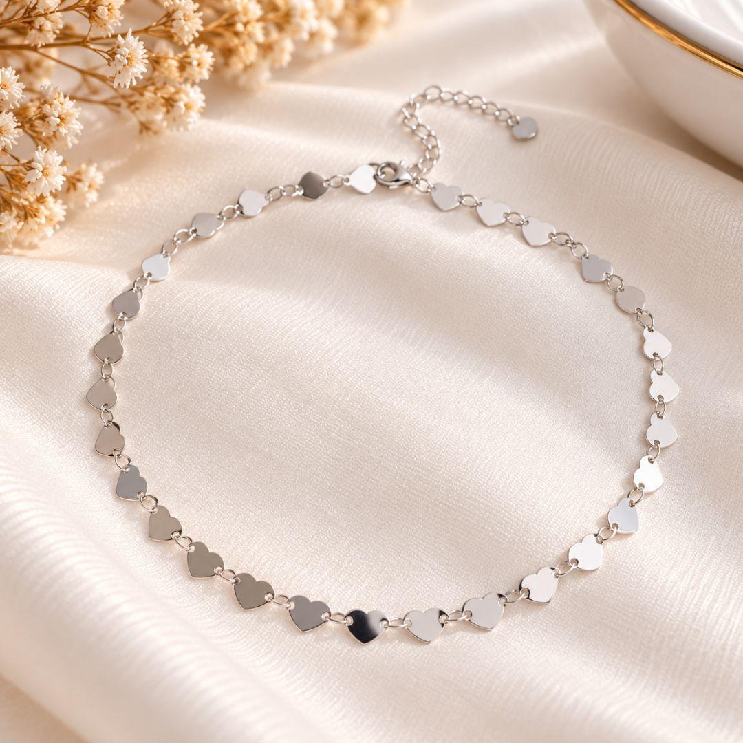 CHOCKER CORAÇÕES LISOS