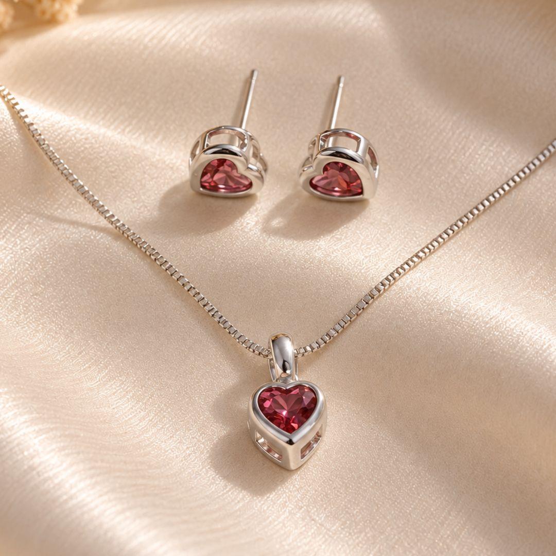 CONJUNTO CORACAO VERMELHO