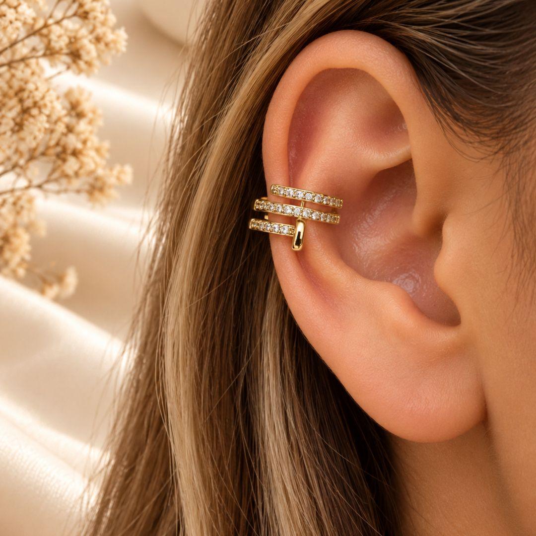 PIERCING FAKE PREGO COM 3 ELOS